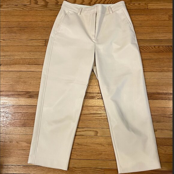 Aritzia Babaton Command Cropped Pant (Size 10, Birch, Vegan Leather) - Picture 3 of 7